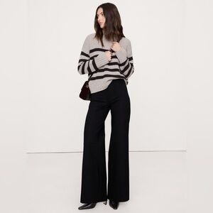 Elegant Black Wide-Leg Pants